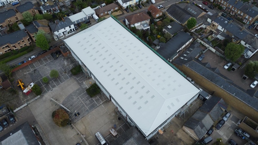 2,000m² Asbestos Roof Removal and Kingspan Composite Installation, Industrial Roofing case study by Anglia Decor