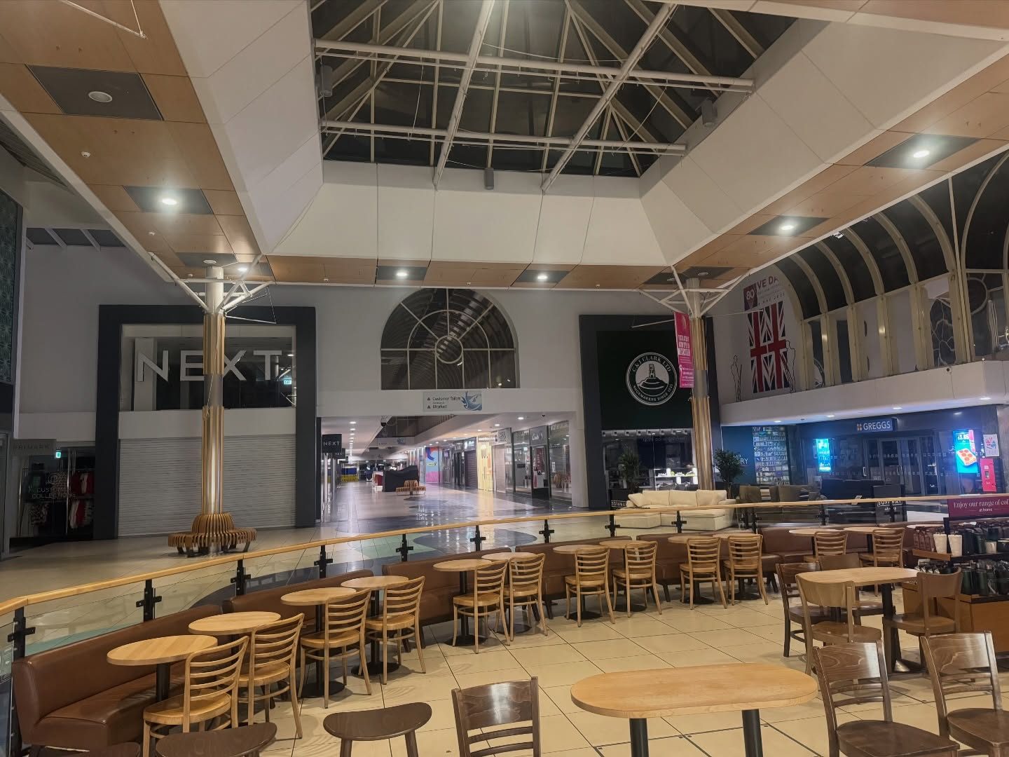 Edmonton Green Shopping Centre, Polyaspartic Flooring, completed by Anglia Decor