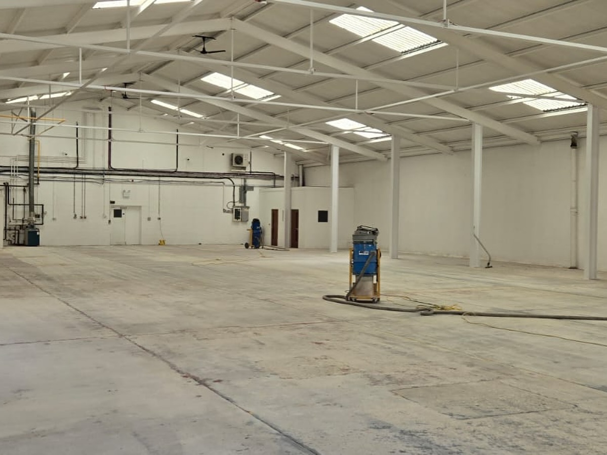 Industrial Resin Flooring at Hitchin, Paint Removal and High-Build Resin Coating, project gallery photo 2 of 3
