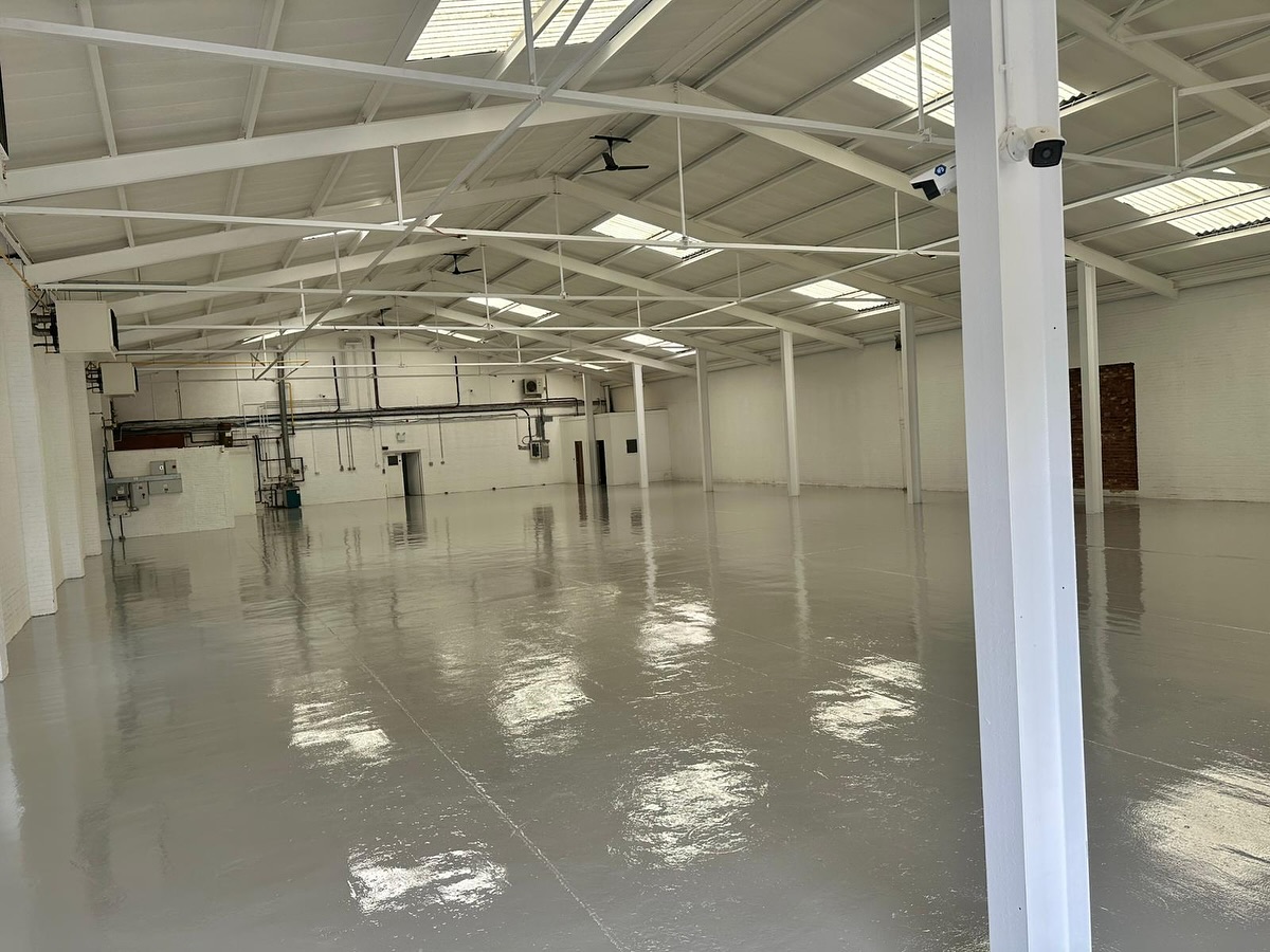 Industrial Resin Flooring at Hitchin, Paint Removal and High-Build Resin Coating, project gallery photo 3 of 3