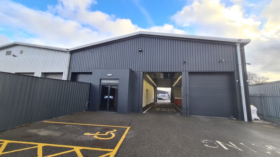Mercedes-Benz Norwich, Dealership Cladding Respray, project gallery photo 2 of 3