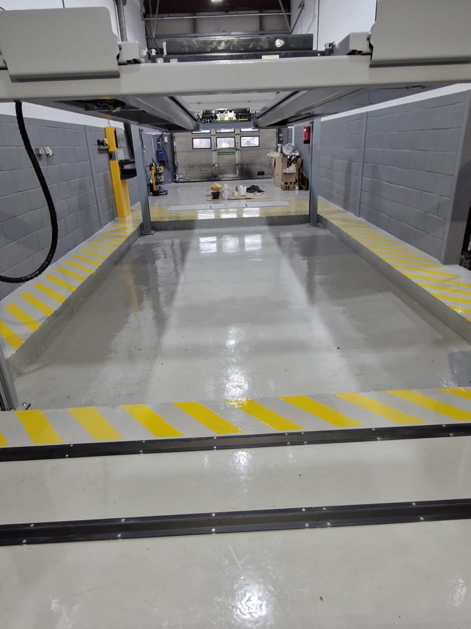 MOT Centre Resin Flooring at Gates, Braintree, Industrial Flooring project by Anglia Decor