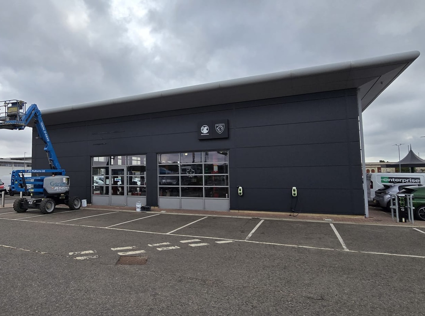 Cladding Spraying at Toomey, Rochford, Cladding project by Anglia Decor