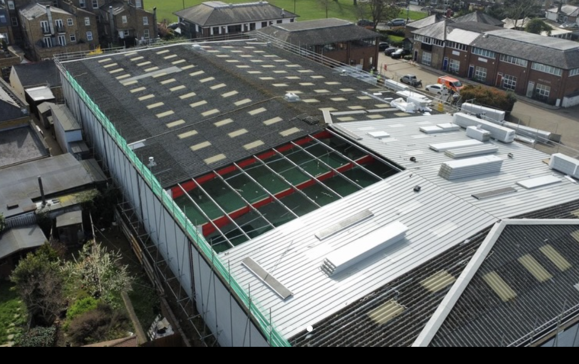 The Green Twickenham, 2,000m² Asbestos Roof Removal and Kingspan QuadCore Installation, project gallery photo 3 of 5