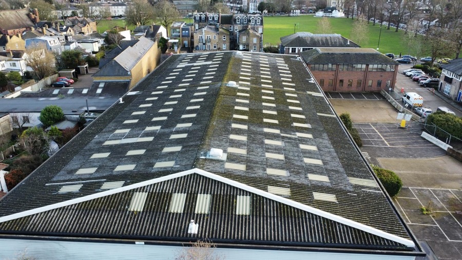 The Green Twickenham, 2,000m² Asbestos Roof Removal and Kingspan QuadCore Installation, Industrial Roofing project by Anglia Decor