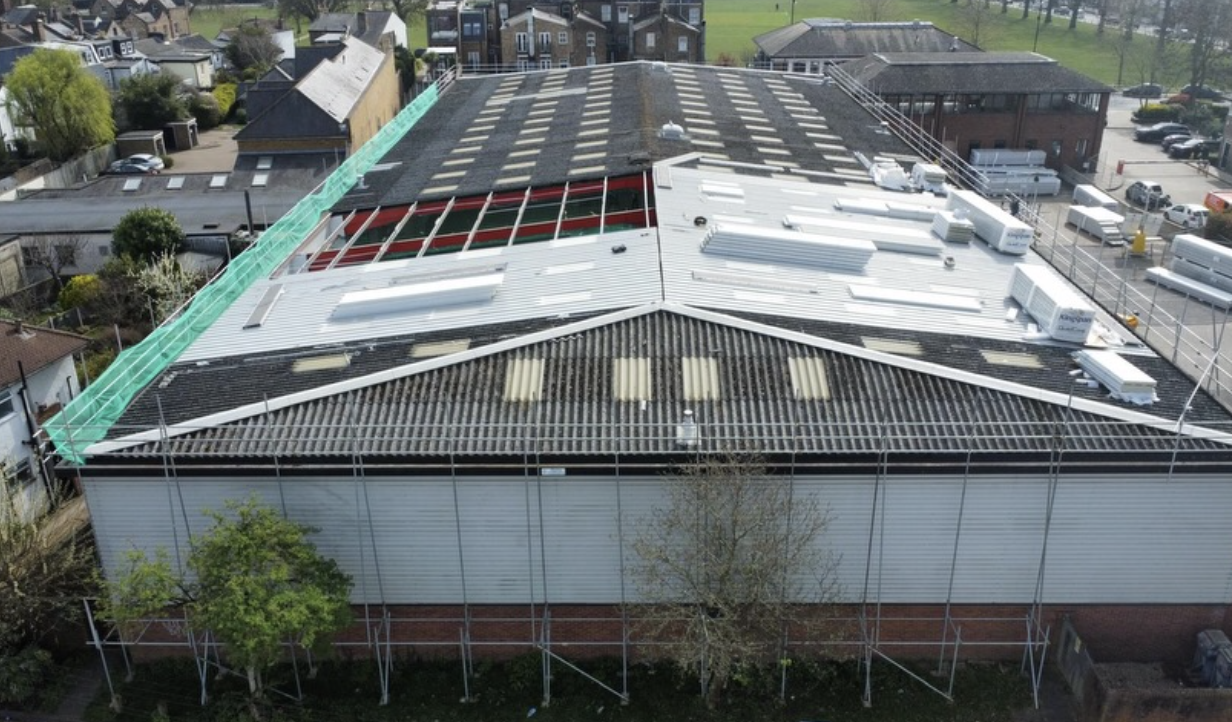 The Green Twickenham, 2,000m² Asbestos Roof Removal and Kingspan QuadCore Installation, project gallery photo 5 of 5