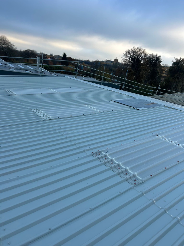 New flat roof installation