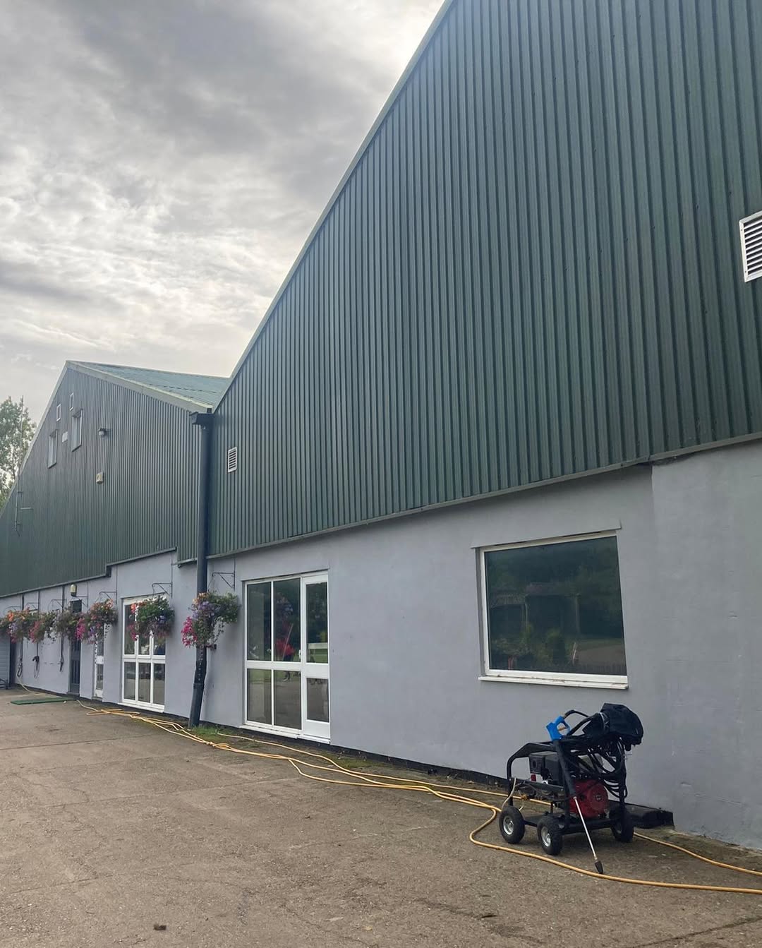 Commercial building cladding refurb