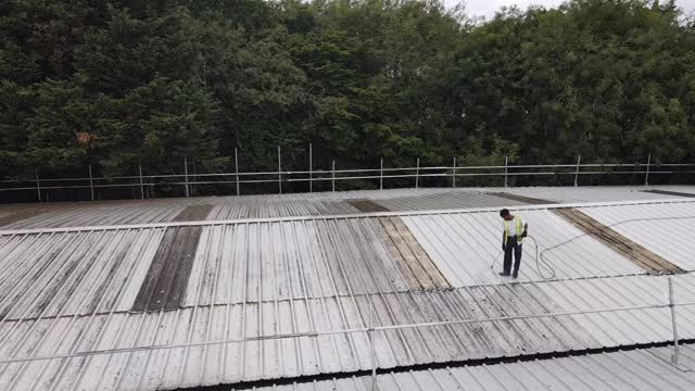 Roof preparation for coating