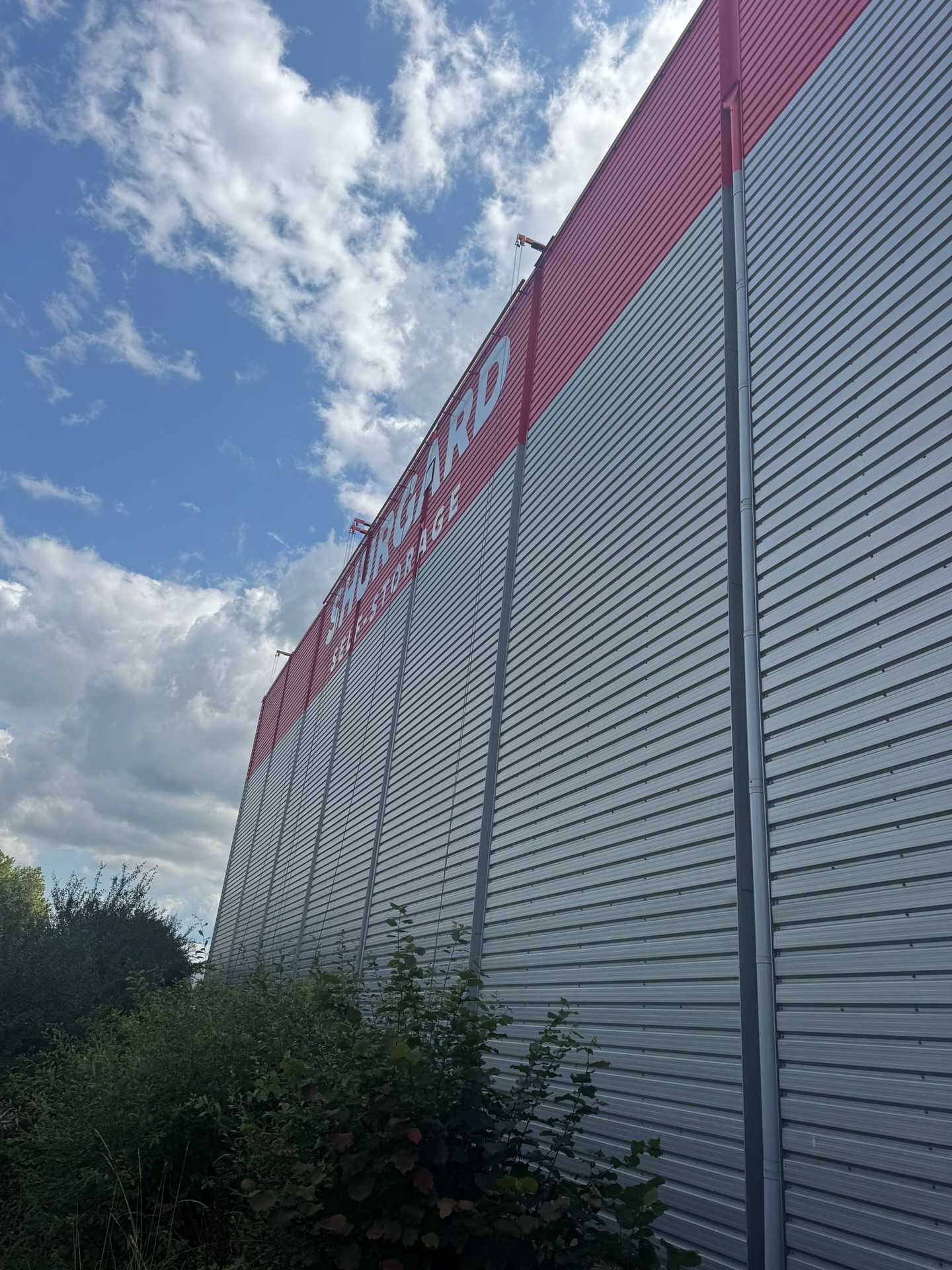 Grey wall cladding panels