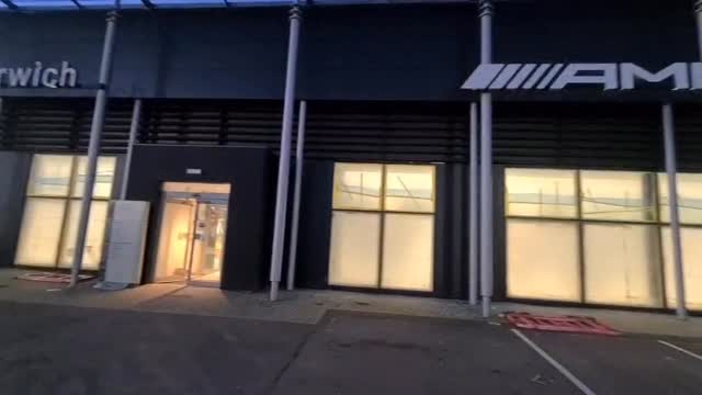 Sprayed industrial doorway